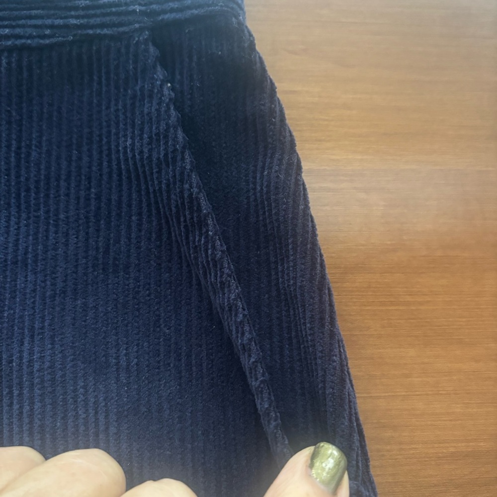 NWT GAP Navy Blue Corduroy Mini Skirt, Size 0 - Picture 5 of 9